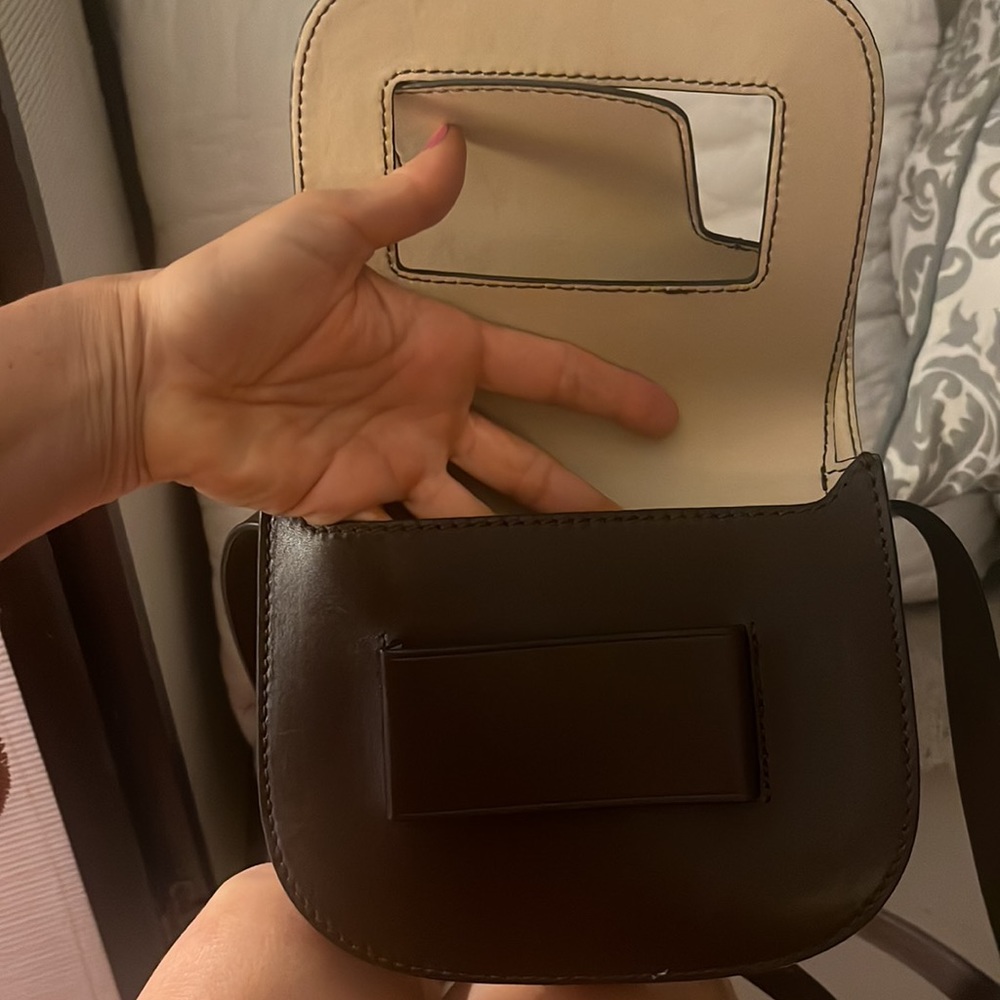 Tory Burch Brown and Cream Patterned Crossbody Bag - Picture 8 of 10